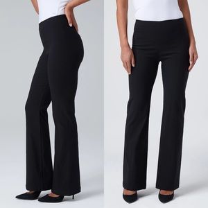 Elegant Black Boot Cut Women's Pants